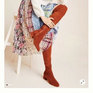 Anthropologie Suede Over the Knee Boot